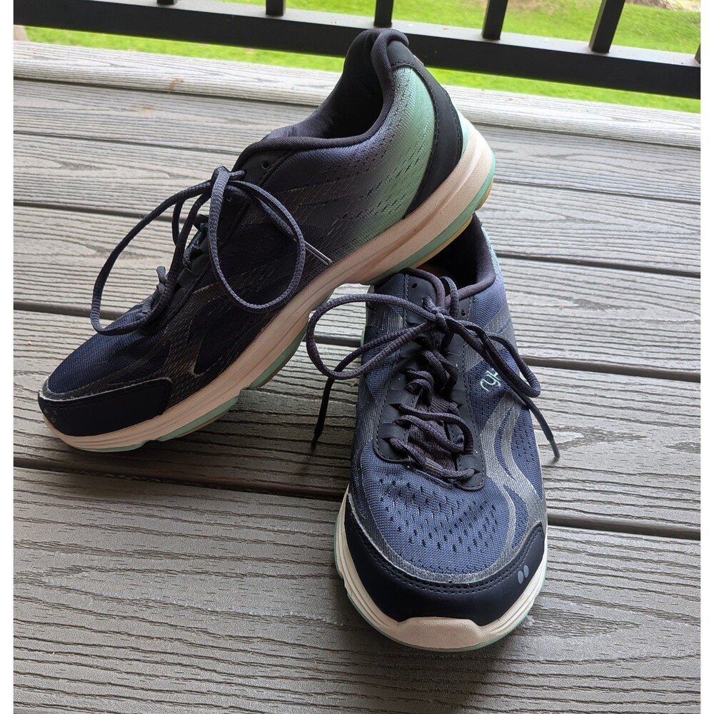 Ryka Devo Plus 2 Women's 9.5 M Running Shoes Blue Teal Sneakers Athleisure